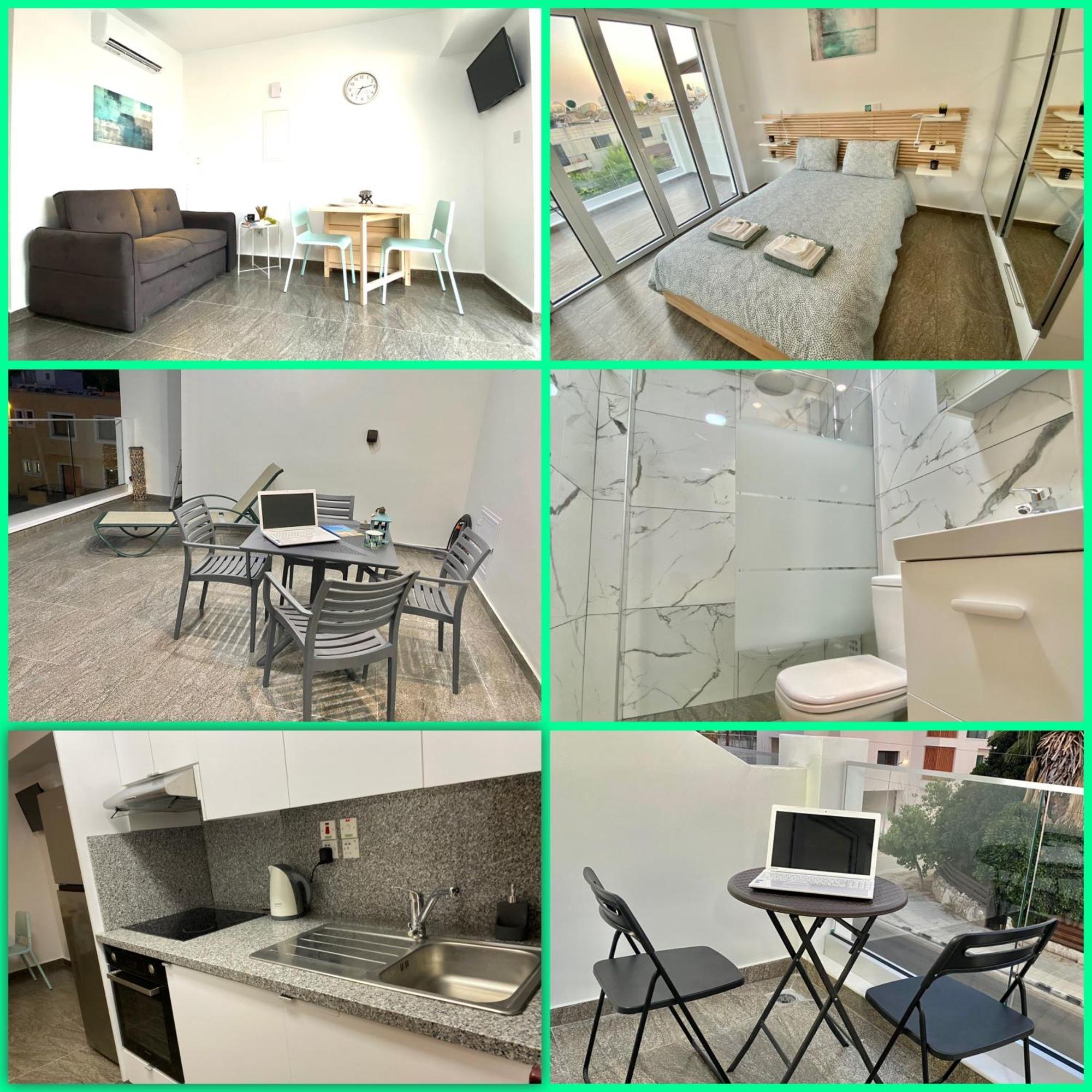 Ev Zin - Modern, Cozy, 1 Bed, Pool, 2 Balconies, A105 Lejlighed Paphos Eksteriør billede